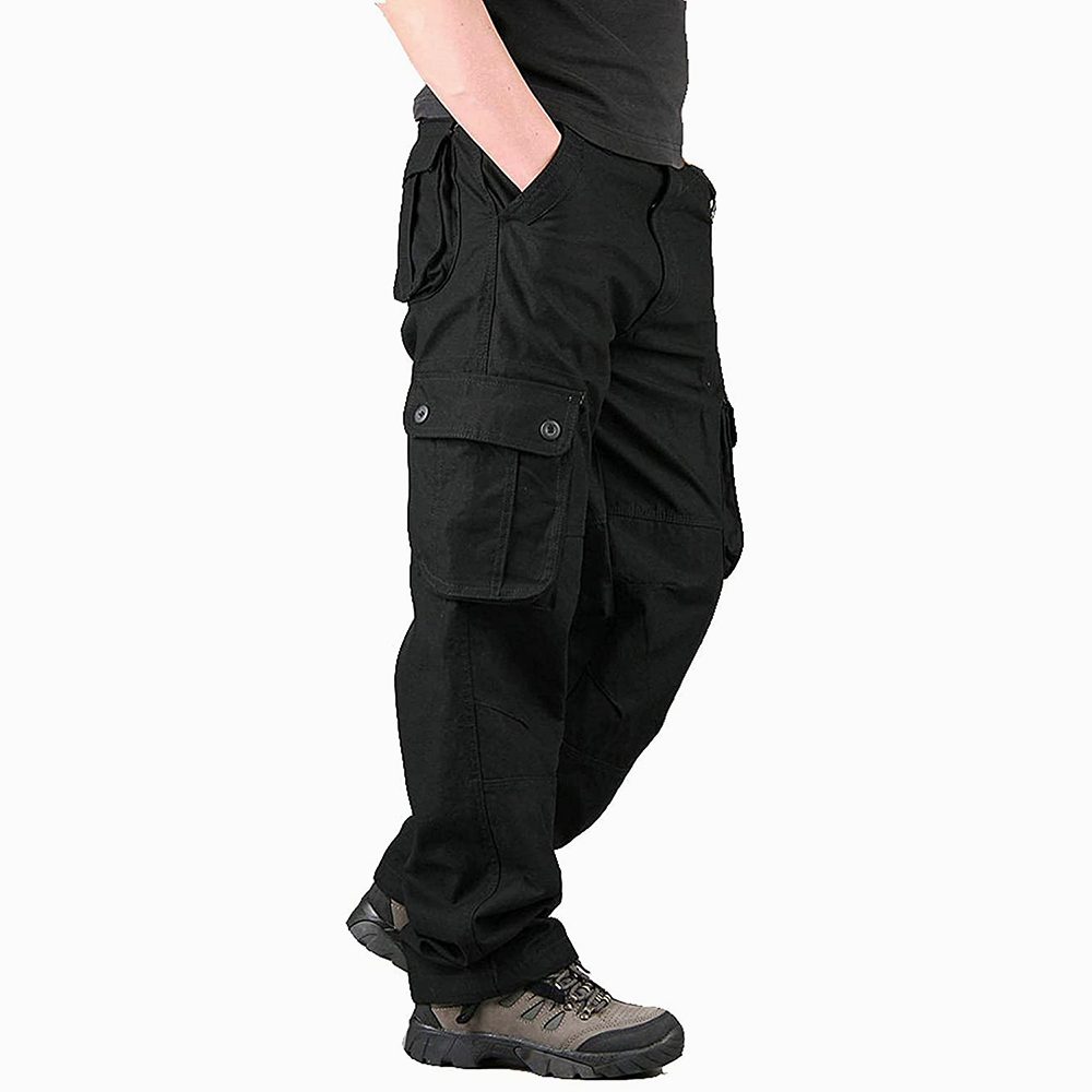 Improvment Sports Mens Cargo Trousers Work Wear Cargo Pans With Side Pocket Full Pants Casual Men Hiking Pants Outdoors Trousers Cargo Pants